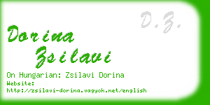 dorina zsilavi business card